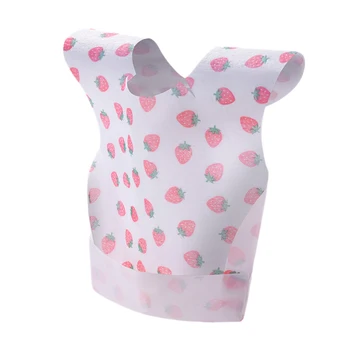 

20 Pcs Baby Disposable Bibs Non-Woven Fabric Baby Toddler Bibs Feeding Saliva Apron Paper Bibs Portable Bibs