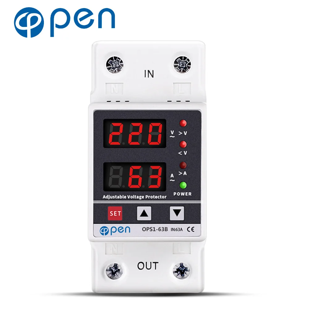 Защитное реле. Электро автомат реле напряжения 220в. Реле контроля напряжения барьер 80а. Реле напряжения abb однофазное 63а. 5щ.