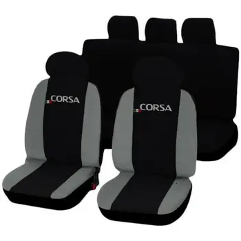 

COPRISEDILI AUTO OPEL CORSA FODERE BICOLORE NERO - GRIGIO CHIARO