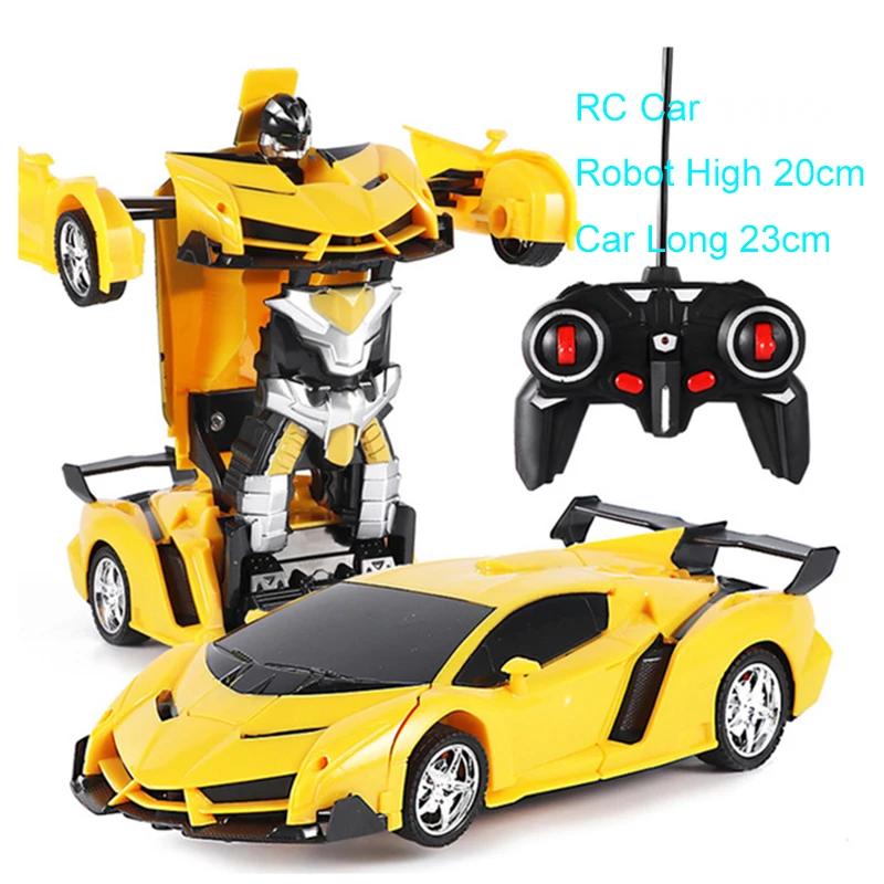 1:18 24CM RC Car 2 in 1Transformation Robots Cars Sports Driving Vehicle One-key Deformation Remote Control Car Toy for Boys F04 1:18 24CM RC Car 2 in 1Transformation Robots Cars Sports Driving Vehicle One-key Deformation Remote Control Car Toy for Boys F04