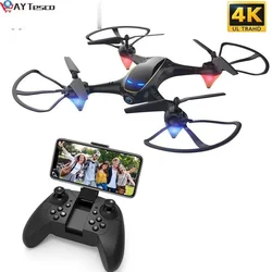 Eachine – Drone E38 RC WiFi FPV, caméra 4K à flux optique 1080P HD, double caméra aérienne, vidéo aérienne, quadrirotor, avion, jouets télécommandés 