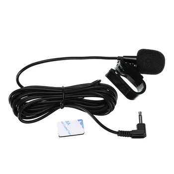 

New 2.5mm Clip On Microphone Car Radio Stereo bluetooth Enabled Audio External Mic For Car GPS DVD Player Radio Audio Black