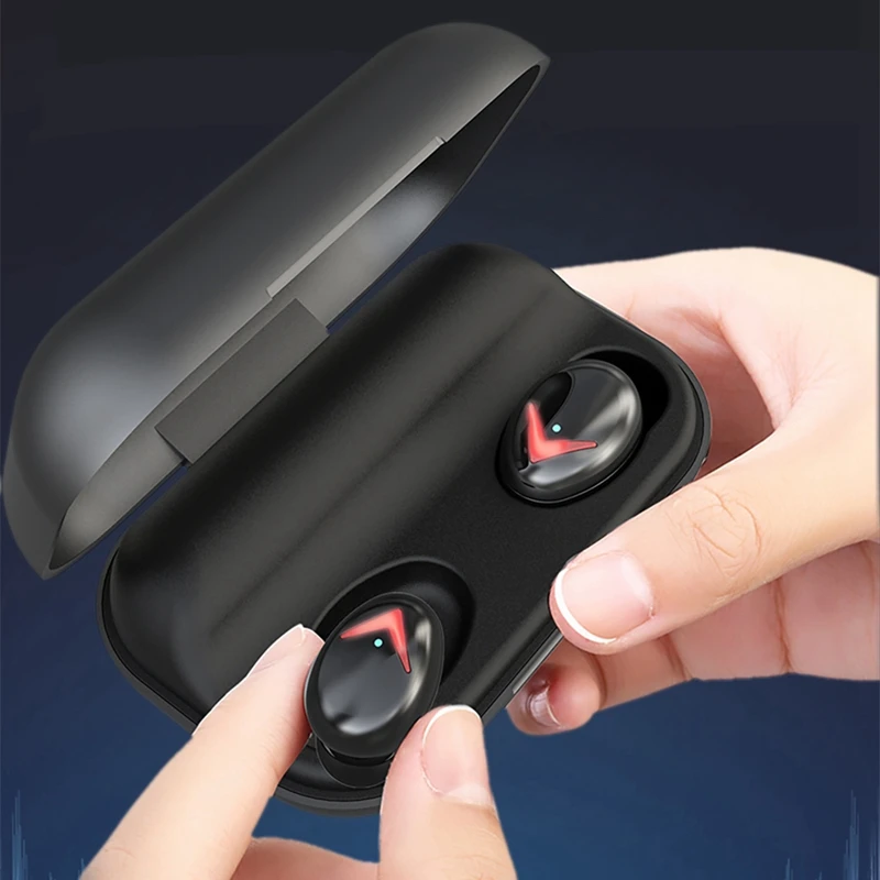 

A8 TWS Bluetooth Earphone Wirless Headset Bluetooth 5.0 Contact Control Heavy Bass Noise Cancell Earbuds for Iphone Apple Xiaomi