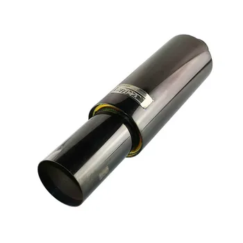 

Free Shipping 1PCS Tatal Blue/Black Car Exhaust Pipe Great Sport Sound Muffler Straight-Through Car Nozzles For Race Car