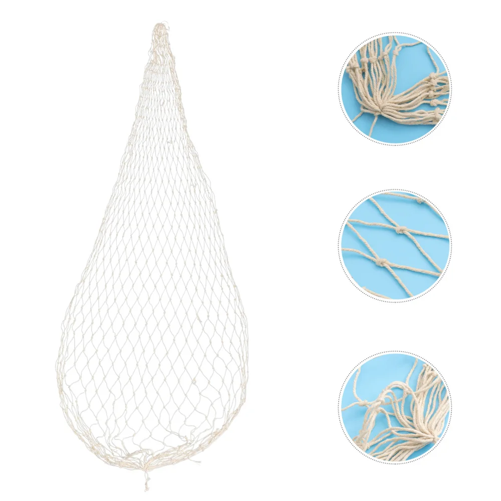 Wall Hanging Nautical Decorative Fish Net Fishing Netting Luau Party Decor (Beige) | Спорт и развлечения