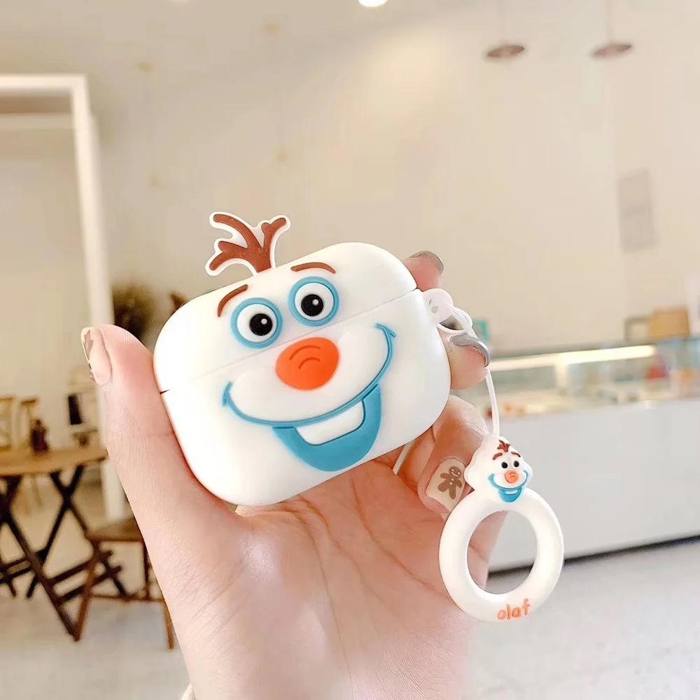 

Cute Cartoon Earphone Silicone Case for Apple Airpods Pro Case Portable Airpod 3 Generation Cover Earbud Case with Finger Ring