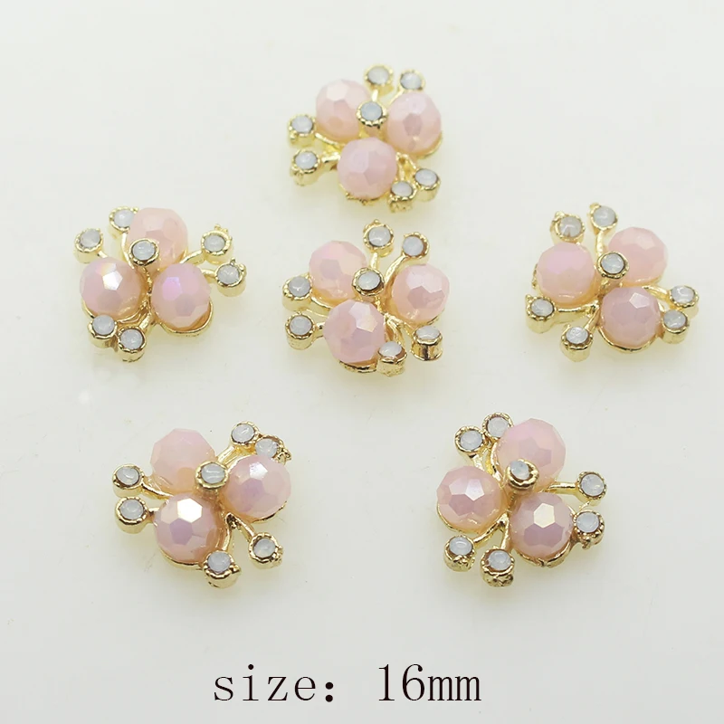 

Romantic Cherry Crystal Jewelry 10 pcs Holiday Vacation Decoration Enamel Alloy Crystal Metal Jewelry Creative Gift Accessories
