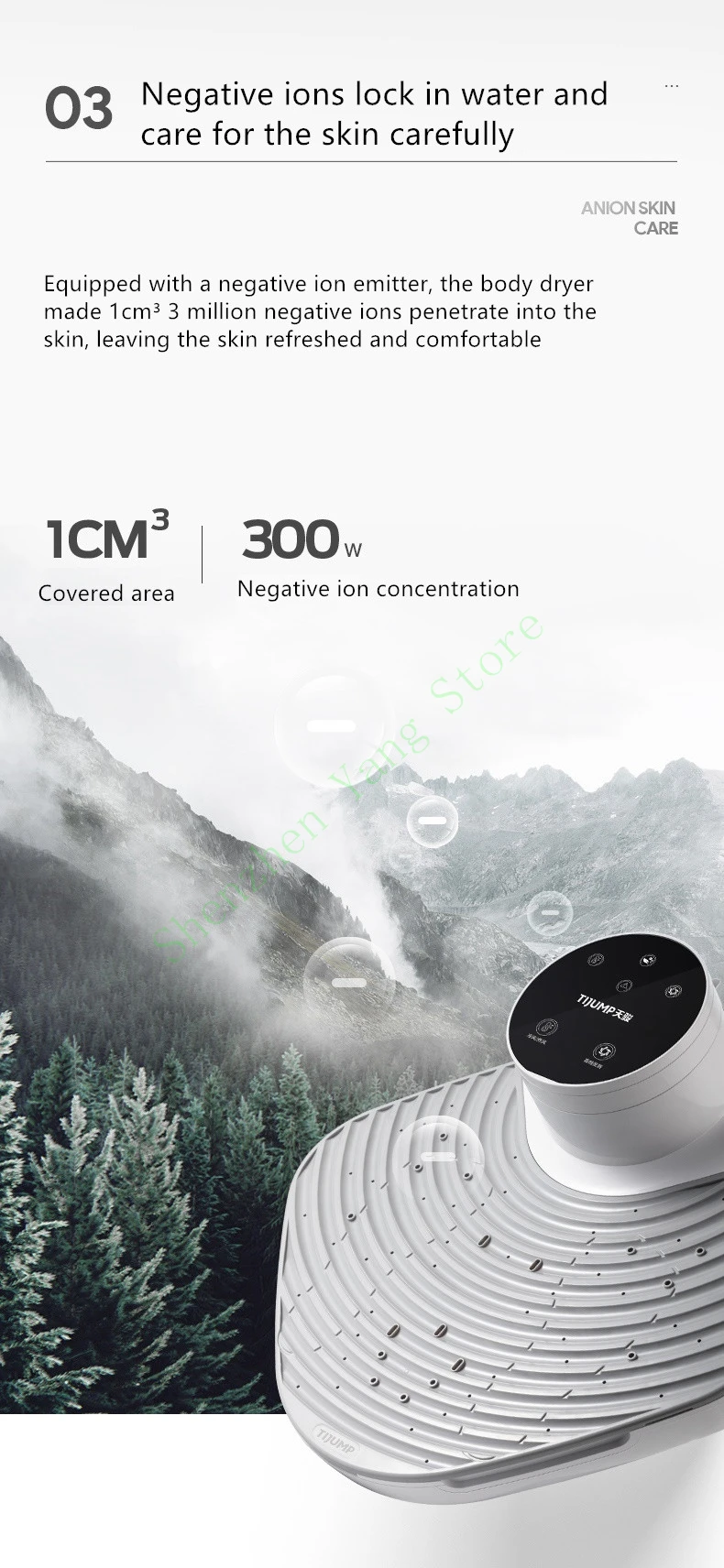 1300W Hand dryer Portable Electric body dryer bathroom Body blow dryer