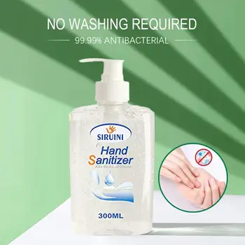 

300ml Disposable Hand Sanitizer Anti Bacterial Hand Disinfection Gel Quick-Dry Handgel 75% Ethanol For Home Bathroom Kids Adults