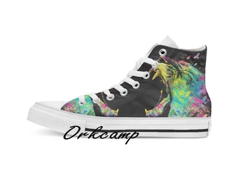 

Vicious Nature Custom Casual High Top lace-up Canvas shoes sneakers Drop shipping