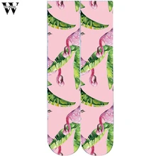 Womail, женские носки, для влюбленных, знаменитое искусство, принт, забавная Новинка, повседневные, хлопок, круглый вырез, цветные, меховые носки, пара, короткие, без пятки, носки для скейтеров