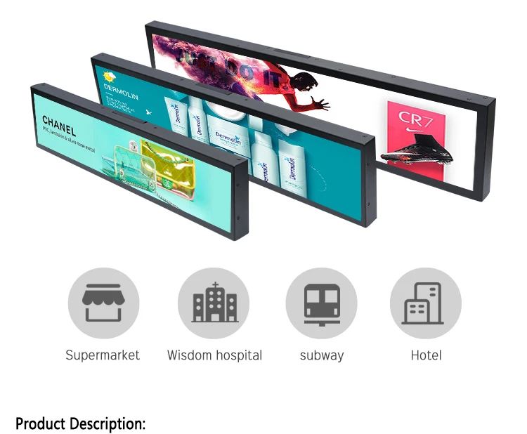 24 Inch Ultra Wide Lcd Advertising 