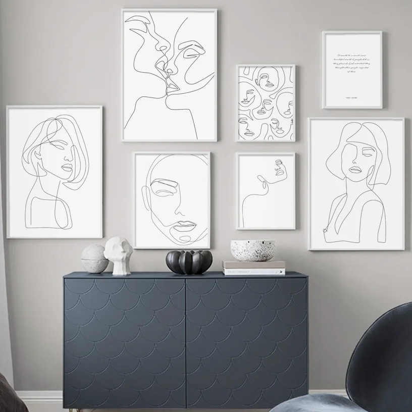 Эстетичные рисунки для комнаты на стену