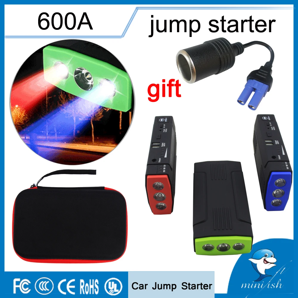  Promotion Multi-Function Portable Emergency Battery Charger Car Jump Starter 68000mAh 600A Booster 