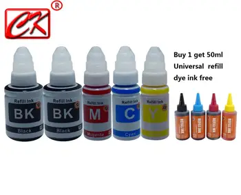 

RU CK 5pc 2BK/C/M/Y GI490 GI-490 Dye Bulk Ink Compatible For Canon Pixma G1400 G2400 G3400 G1000 G2000 G3000 Tank Printer Ink