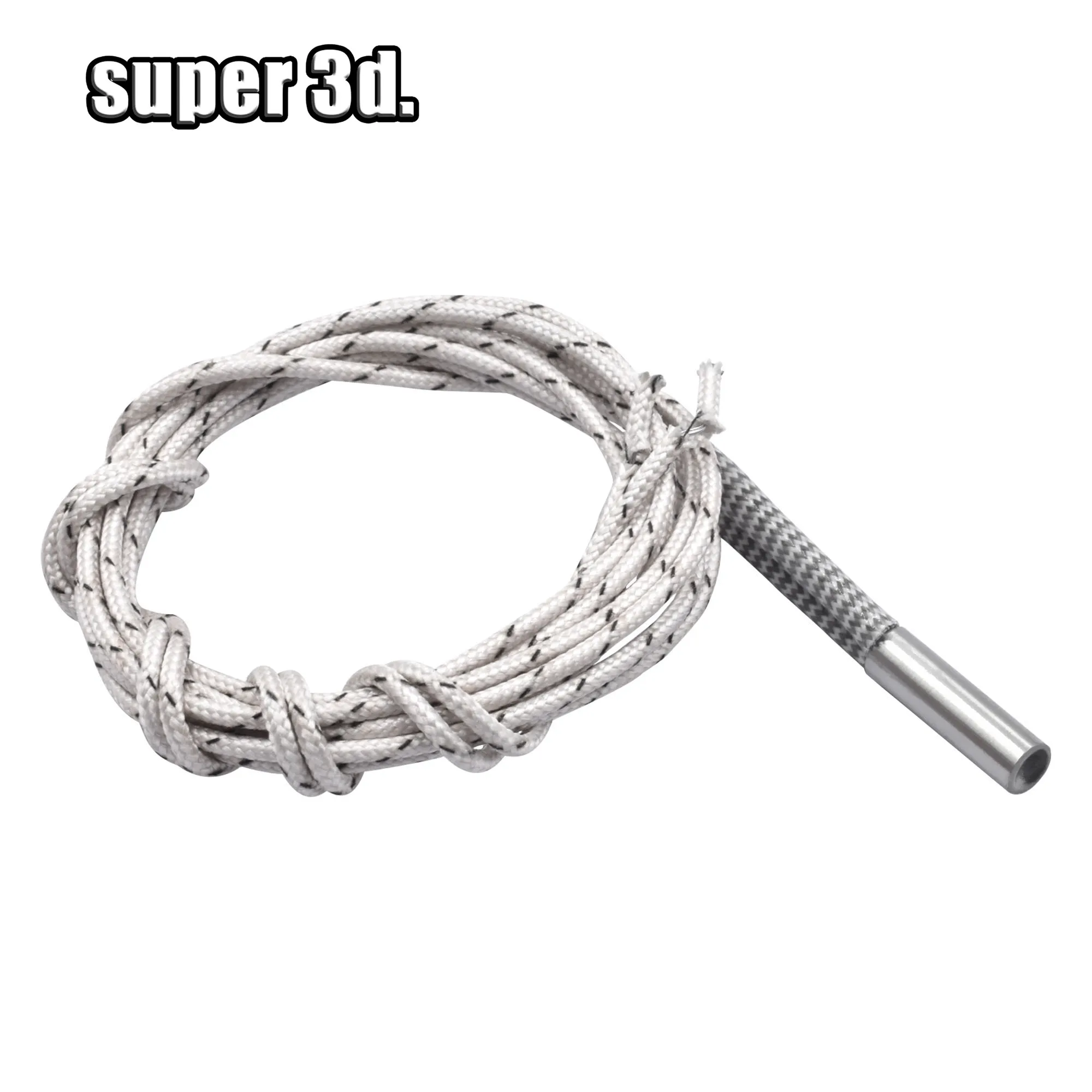 High-Power Ceramic Cartridge Heater with Extended Cable for 3D Printing Applications