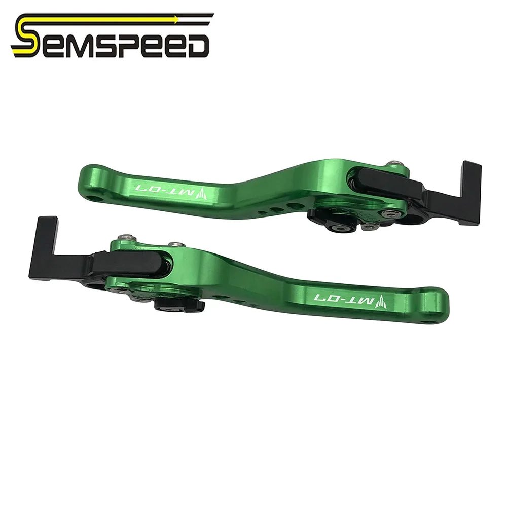 SEMSPEED логотип MT-07 короткие рычаги для YAMAHA MT-07 MT 07 MT07 Запчасти мотоциклов сцепные рычаги