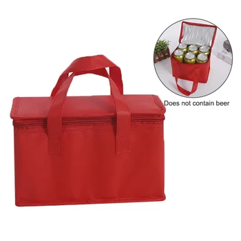 

Men Women Thermal Waterproof Insulated Food Storage Lunch Bag Travel Outdoor Camping Large Capacity Cooler Solid Beach Tote