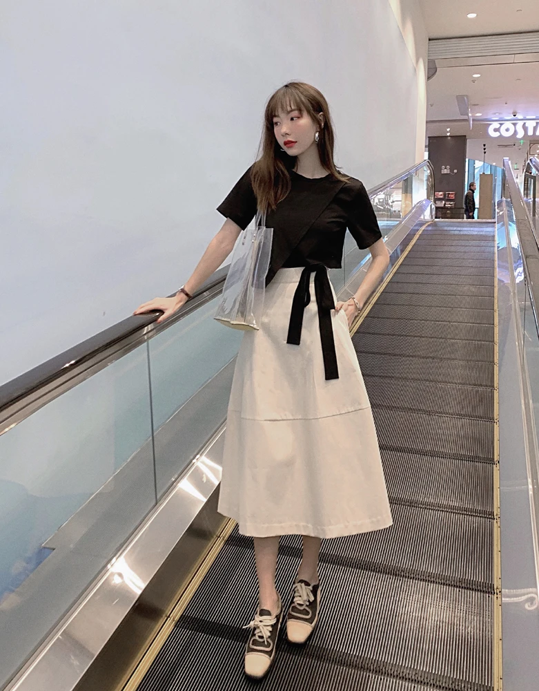 Весна Лето винтажная Женская юбка с высокой талией 2020 S паутина знаменитостей