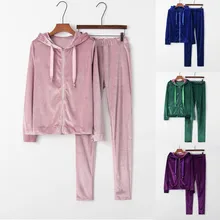 Женский Повседневный свитер на молнии, брюки, комплект из двух предметов, укороченные топы+ штаны