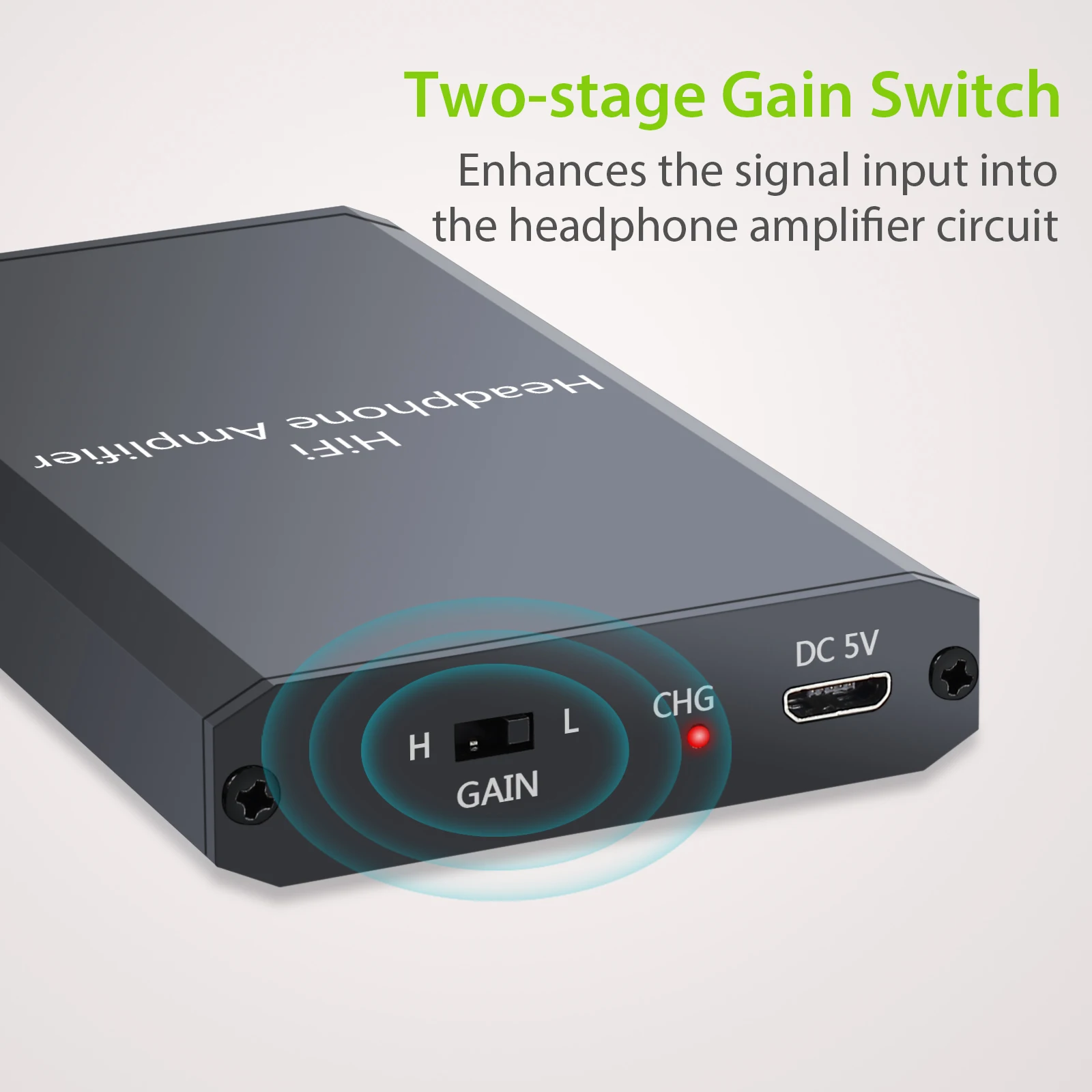 LiNKFOR Portable HiFi Earphone Headphone Amplifier 1000mAH With Two stage gain switch For 10 150 Ohm Headphone Amplifier AMP