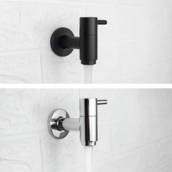 Outdoor Garden Wall Mounted Extra Long Mop Washing Faucet Bathroom Washing Machine Water Tap Solid Brass Single Cold Sink Faucet