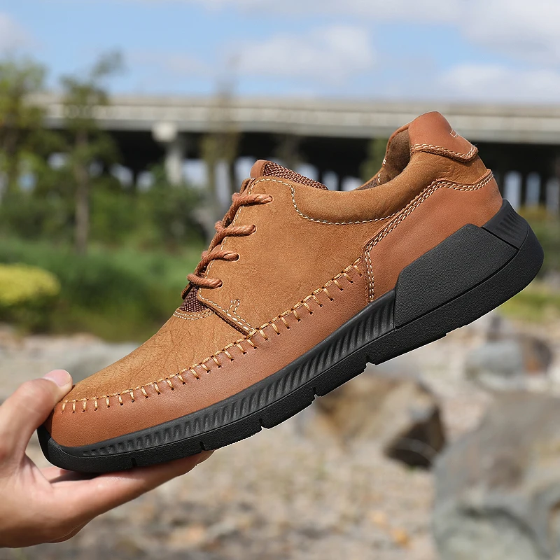 New Leather Shoes Men's Flats Oxfords Shoes Fashion Design Men Causal Shoes Lace-Up Leather Shoes For Men Sneaker Oxford%2192