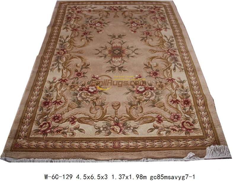 Ковровая машина, античный ковёр, ковер ручной работы, шерстяные ковры, список, прямоугольный ковер, традиционные шерстяные вязаные ковры - Цвет: W-6C-129 4.5x6.5