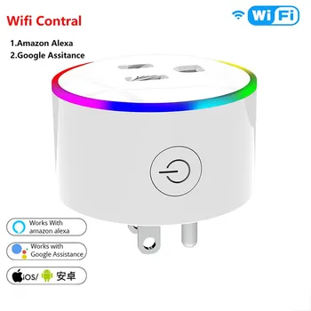 

Wifi Smart Control Power Socket Timing Remote Dimming Led Intelligent Mobile Wifi Wall Socket Plug Stopcontact