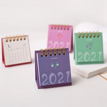 

Hand Drawing 2021 Fresh Cartoon Mini Flamingo Desktop Paper Calendar Dual Daily Scheduler Table Planner Yearly Agenda Organizer