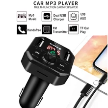 Bluetooth Handsfree автомобильный комплект fm-передатчик 3.1A двойной USB зарядное устройство Напряжение ЖК-дисплей беспроводной аудио приемник MP3 плеер
