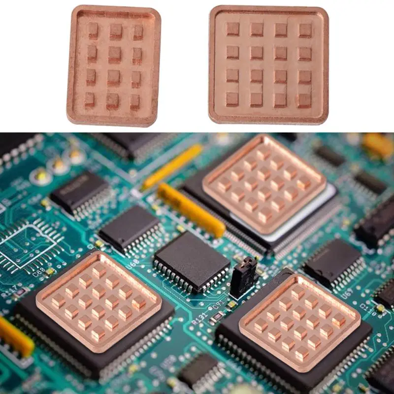 

5PCS Copper Heat Sink for VGA GPU Miniature Radiator DDR3 RAM Memory IC Chipset