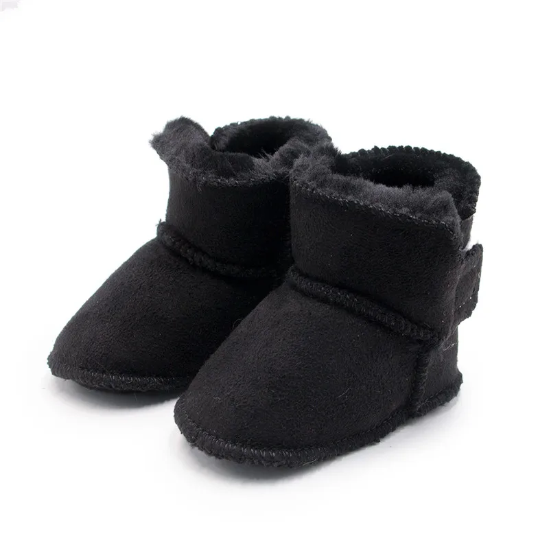 Новое поступление, детские зимние ботинки, цветные ботинки для новорожденных, ботинки из овечьей кожи с мягкой подошвой, обувь для новорожденных, теплые ботинки ручной работы для первых шагов - Цвет: 3