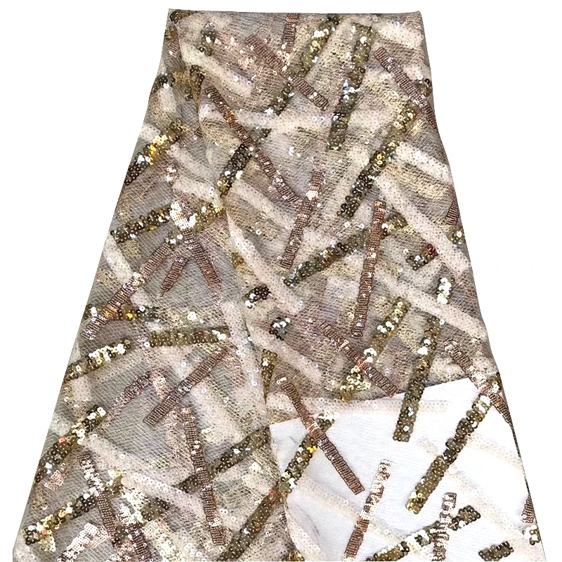 Африканская Анкара кружевная ткань модная красивая вышитая блестками ткань для современного элегантного женского вечернего платья