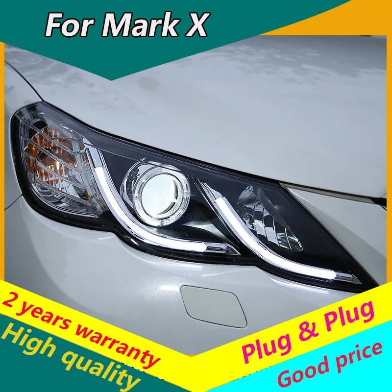 Фара для Toyota Mark X 2010-2013 Reiz светодиодный/xenon Headlight светодиодный DRL аксессуары фар |