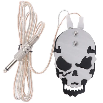 

One Skull Tattoo Foot Pedal Switch Control For Machine Gun Power Supply