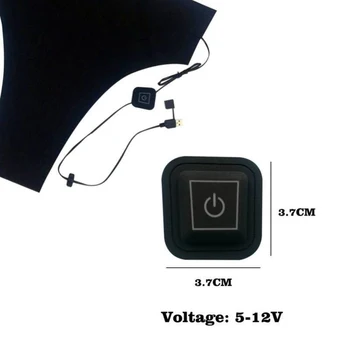 

Electric Heating Vest Heated Pad Clothes Winter Warm Body Warmer with 5V USB Charger JS23