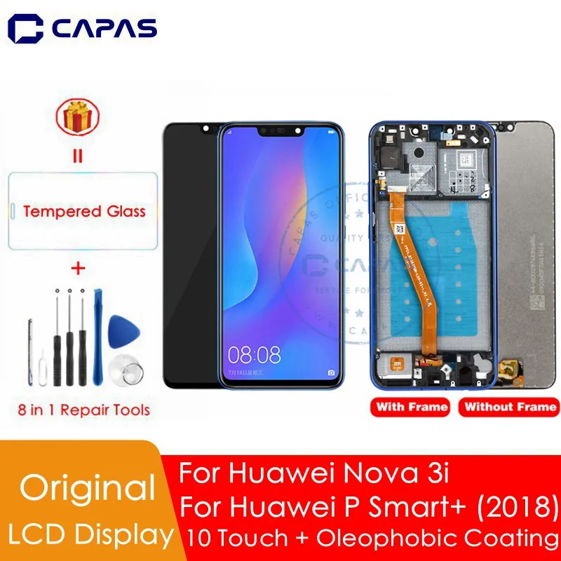 Оригинальный ЖК дисплей и рамка для Huawei Nova 3i сенсорный экран сменный запасные