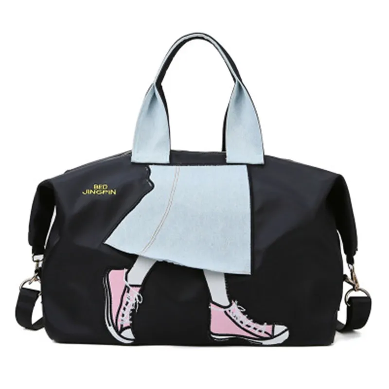 

Korean Version Female Travel Bag Sports Fitness Bolsas Large Capacity Waterproof Wear Resistant Single Shoulder Slung Yoga Bags