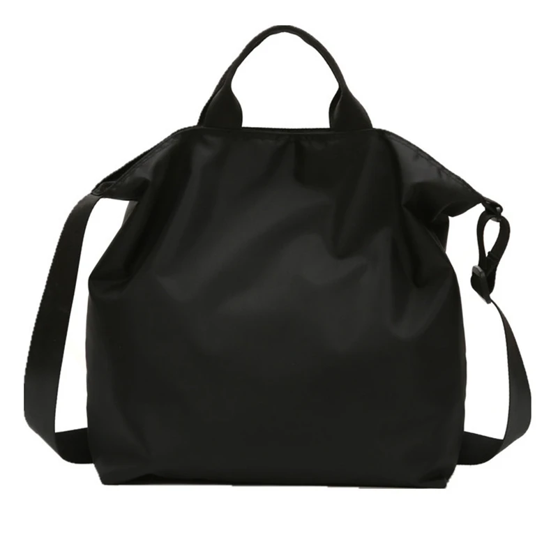 Нейлоновые сумки для женщин и мужчин сумки многоразового использования для покупок сумки для покупок черные