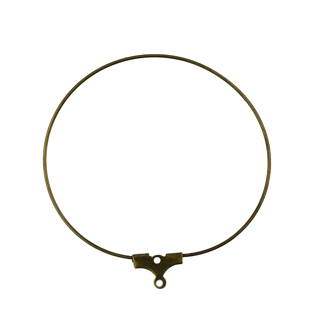 20pcs Beading Hoop Loop Earring Ear Wire Jewelry Making Findings DIY Bronze