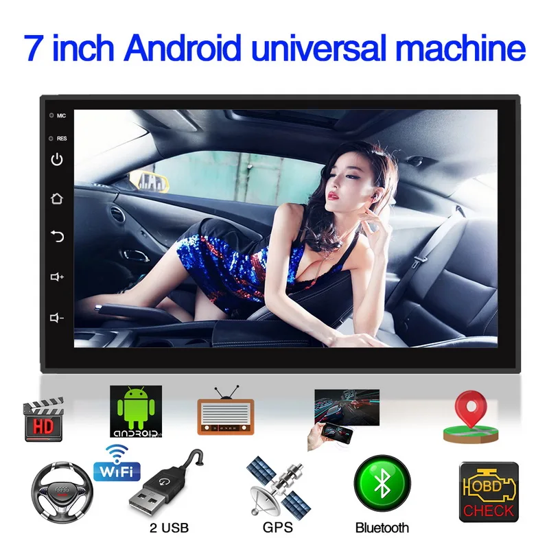 

Car Multimedia Player Andriod 8.1 GPS Navigation HD Autoradio WiFi USB FM 2 Din 7" Car Mp3 Mp4 Audio Radio Stereo Car Mp5 Player