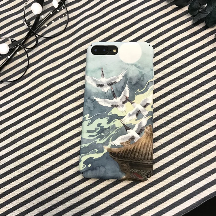 B Винтажный чехол с розами для IPhone X, XR, XS, Max, 6, 6 s, 7, 8 Plus, чехол s, высокое качество, PC, жесткий чехол для телефона, Iphone 7, чехол, Capa Funda Coque - Цвет: B