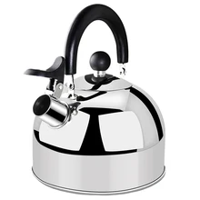 2.3L нержавеющая сталь большой емкости пикника японский стиль свистящий портативный подвесной горшок с ручкой чайник кухонная посуда для походов