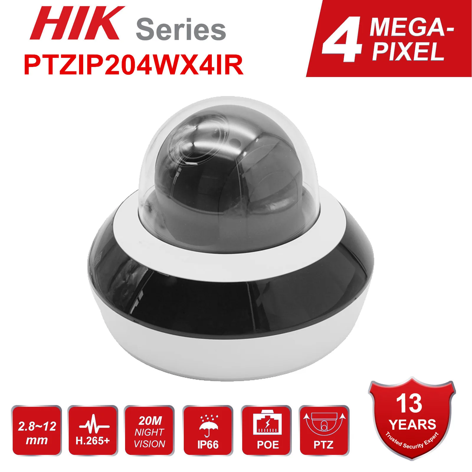 Hikvision OEM 4MP IP камера наружная PTZ 4X Zoom 2 8 12 мм объектив Сетевая Камера