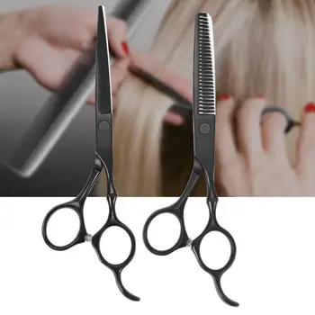 

Barber Scissors 2 Types 6.0" Professional Salon Barber Hair Cutting Thinning Tool Hairdressing Scissors Professional