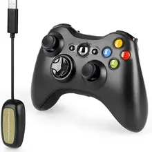 Wireless Controller for Xbox 360, Oussirro 2.4GHZ Remote Joystick Gamepad for PC Windows 7,8,10 with Receiver Adapter, No Audio