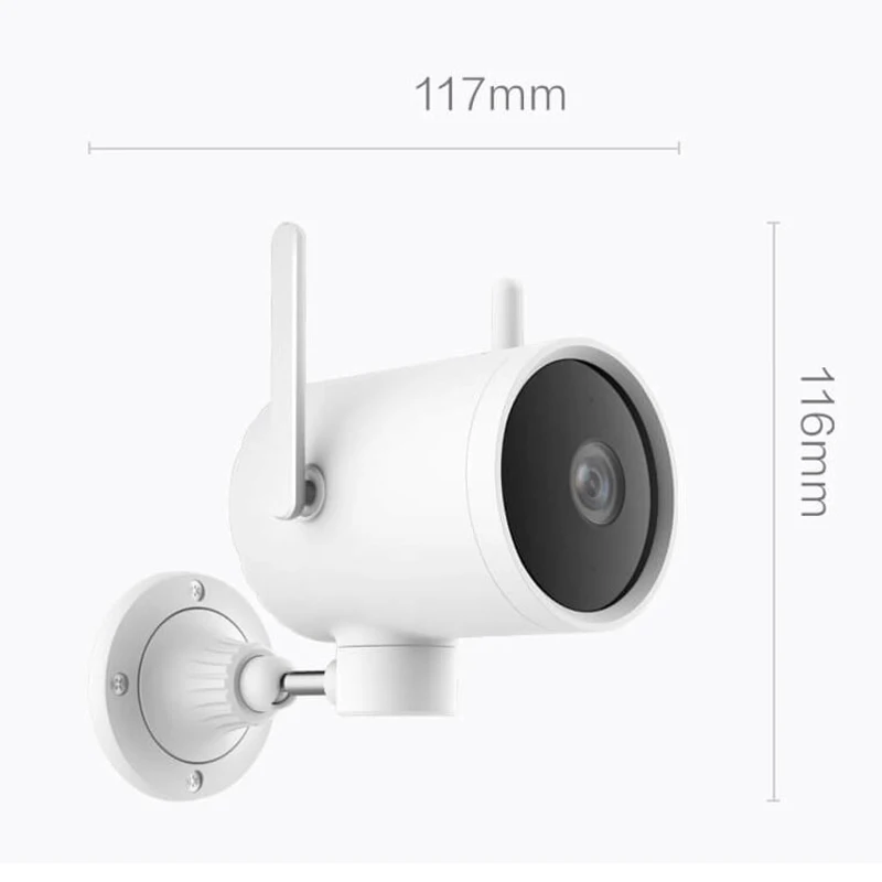 2020 Xiaomi умная уличная камера WIFI Водонепроницаемая PTZ веб 270 угол 1080P двойная