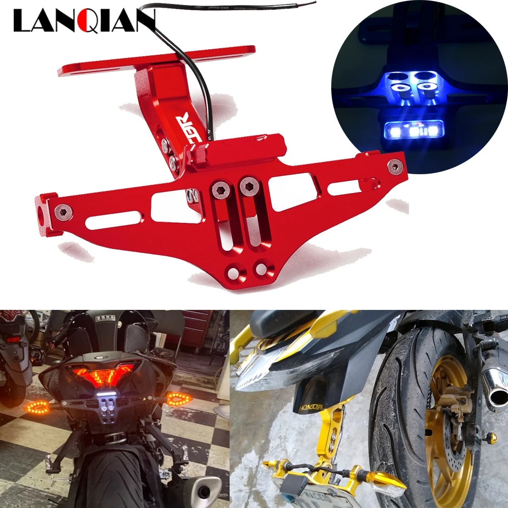 Алюминиевый кронштейн для крепления номерного знака на мотоцикле Honda CBR 600 1000 RR cbr