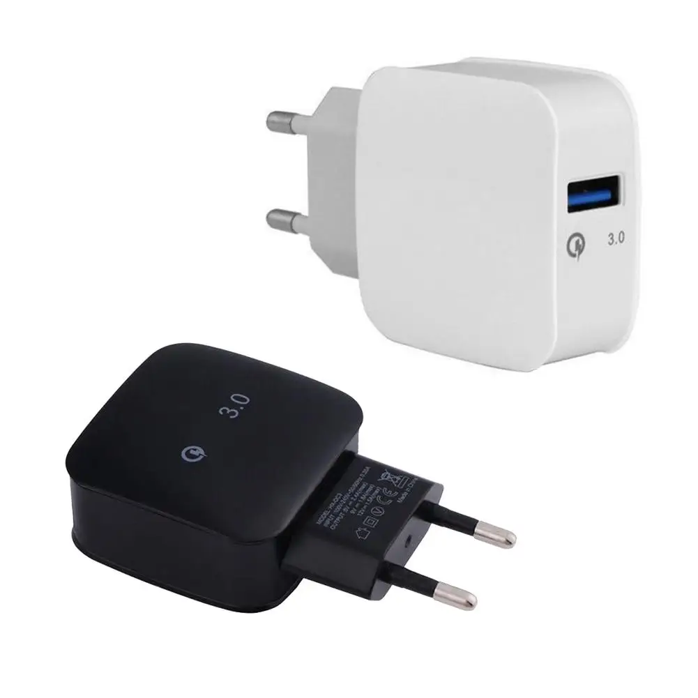 QC3.0 Быстрая зарядка Телефон USB настенное зарядное устройство Универсальный USB адаптер питания ЕС вилка
